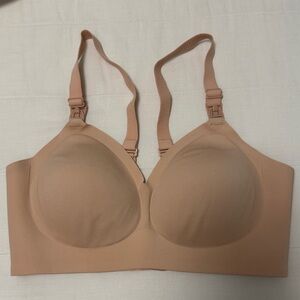 Momcozy maternity Wireless nursing Bra in nude, size L